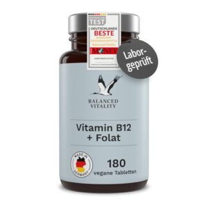Balanced Vitality Vitamin B12 + Folsäure Jahresvorrat