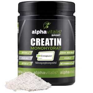 Creapure Creatin Monohydrat 500g mit Vitamin B12